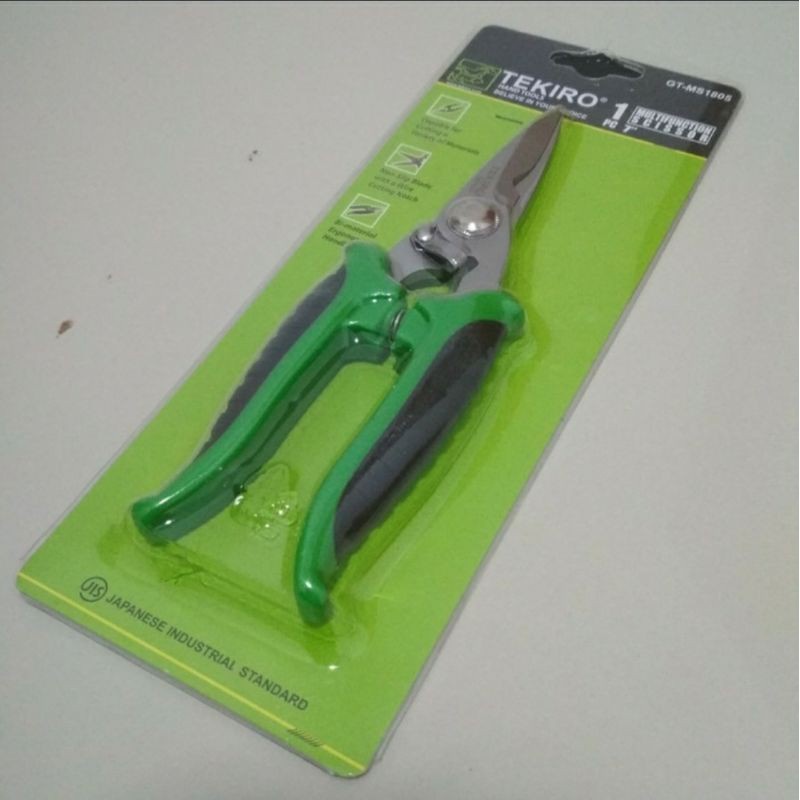 TEKIRO MULTIFUNCTION SCISSOR 7 inch GUNTING MULTIFUNGSI 7” Gagang PlastikGT-MS1805