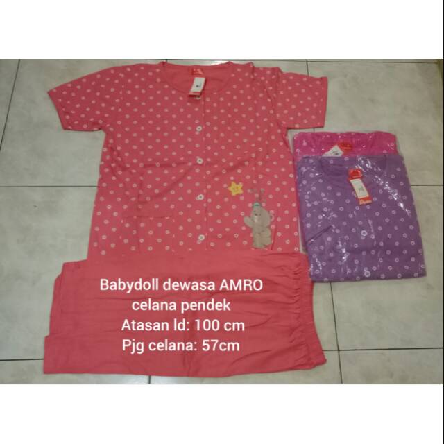 Baby doll amro lebel merah