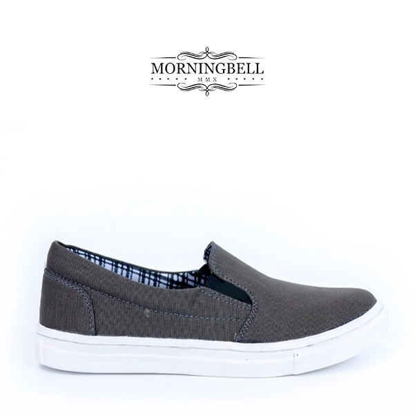 MORNINGBELL - SEPATU SLIP ON PRIA SANTAI MOJO GREY