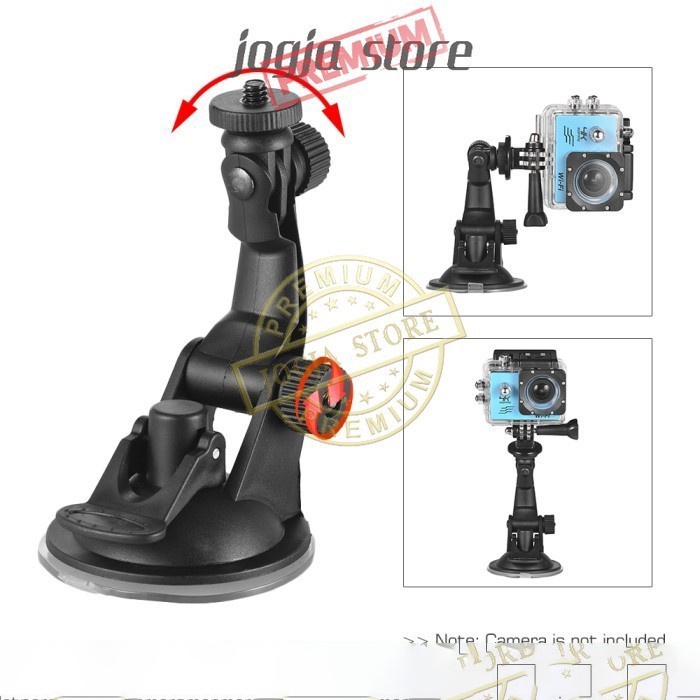 Car Holder Mobil Action Cam Bracket Mount Kamera Aksi Kaca Mobil GOPRO