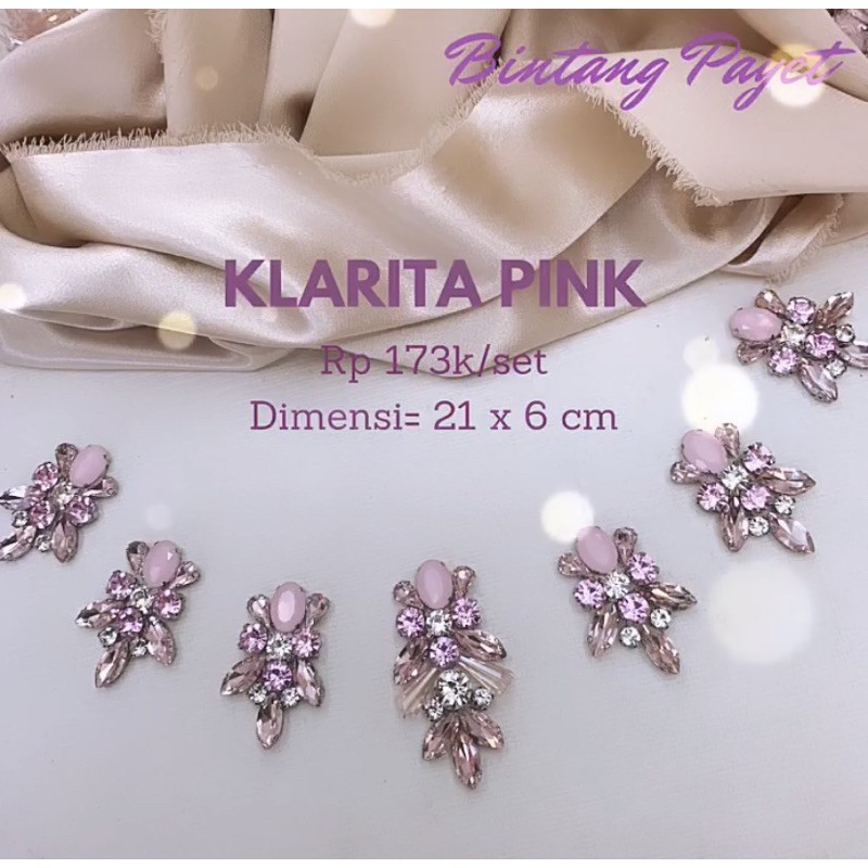 Payet Rangkai / Payet kristal - Set Klarita