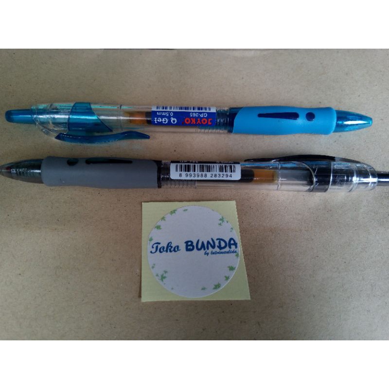 

Joyko Ballpoint Pulpen Q Gel GP 265 0.5mm Pena Hitam Biru Merah