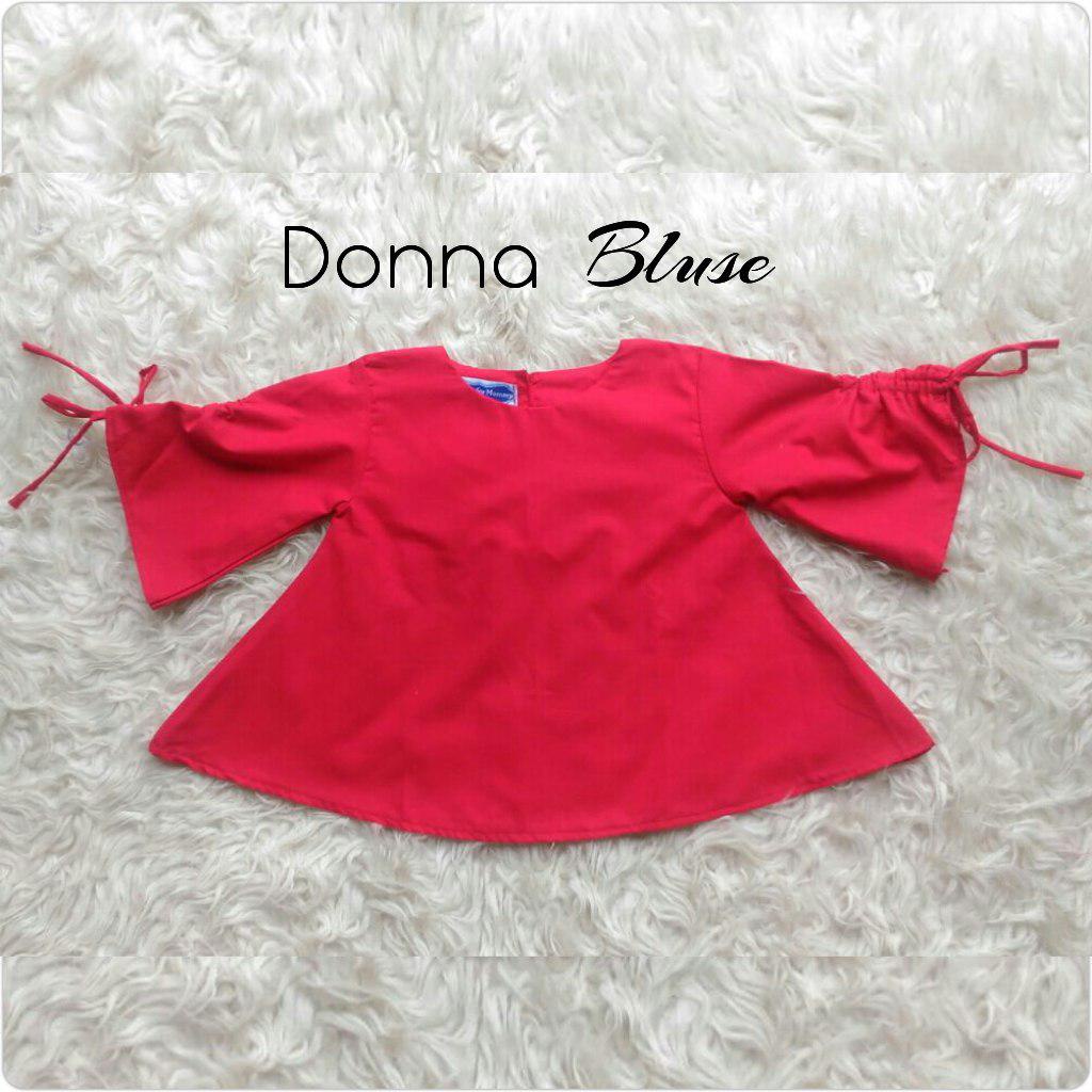 Donna Bluse/Atasan Kekinian/Bluse Murah/Bluse Terbaru/Bluse Warna Merah