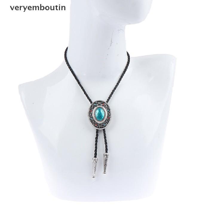 Bag | Kalung Bentuk Oval Gaya Barat Koboi Untuk Kemeja