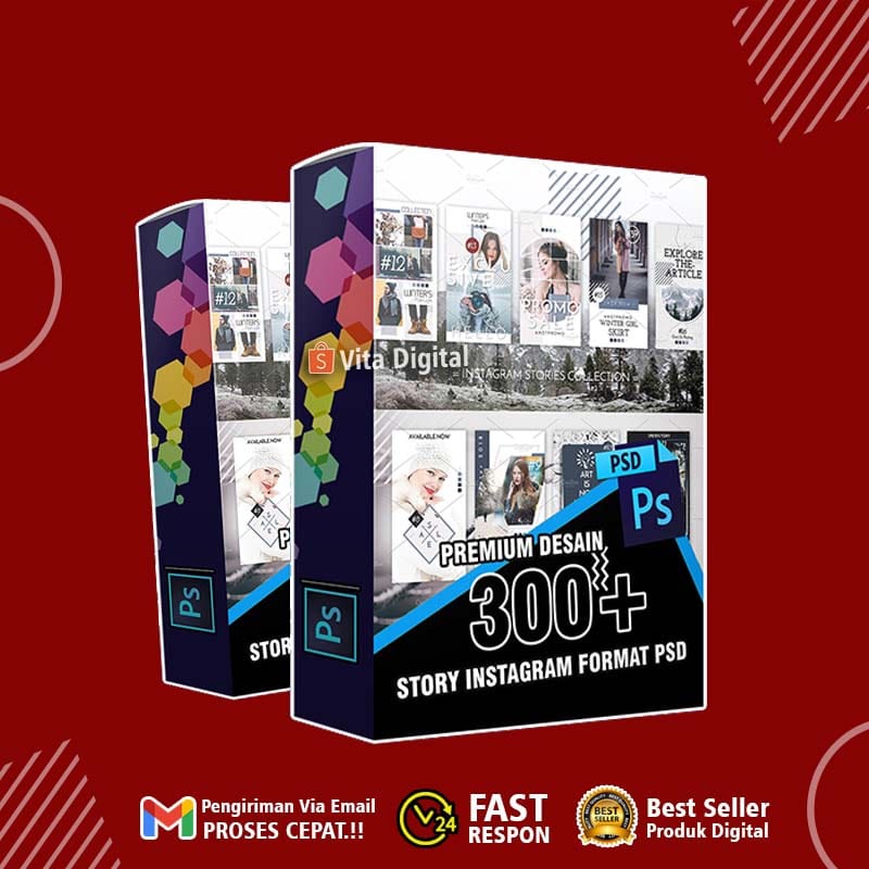 300+ Desain Story Instagram Post Premium Format PSD