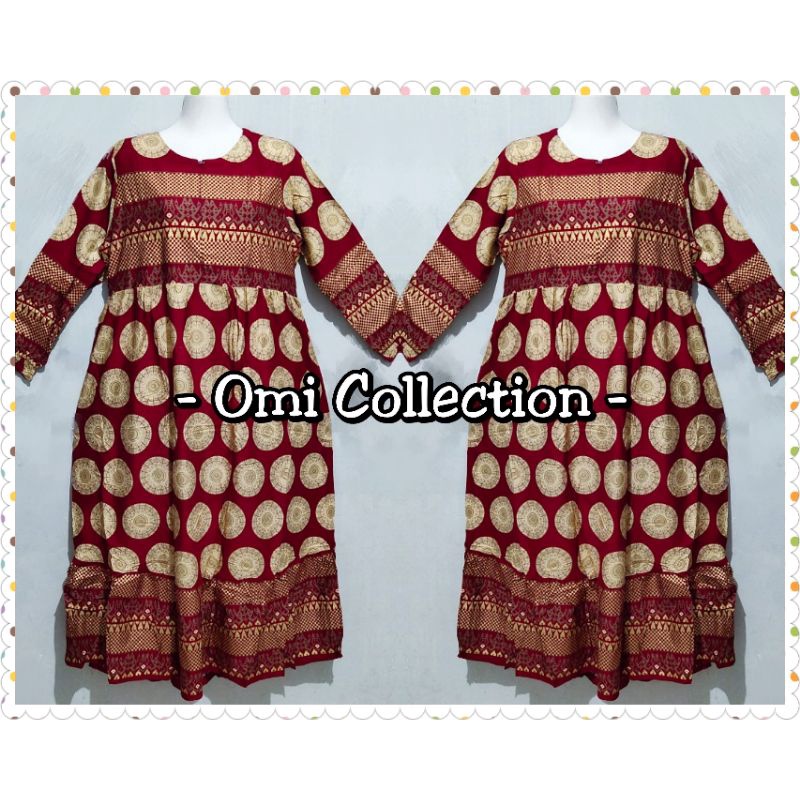 Gamis India Prada Batik Gajah Putih