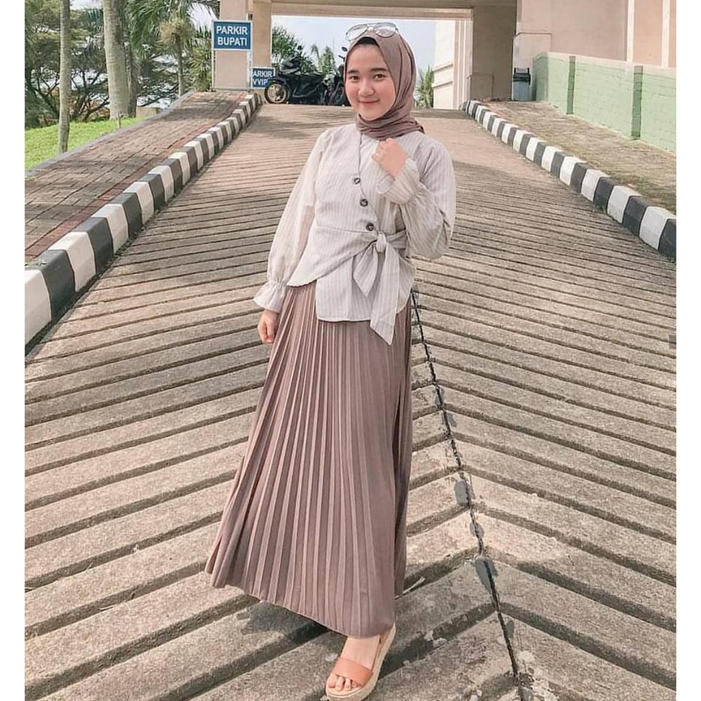 Rok wanita - rok plisket - rok plisket murah