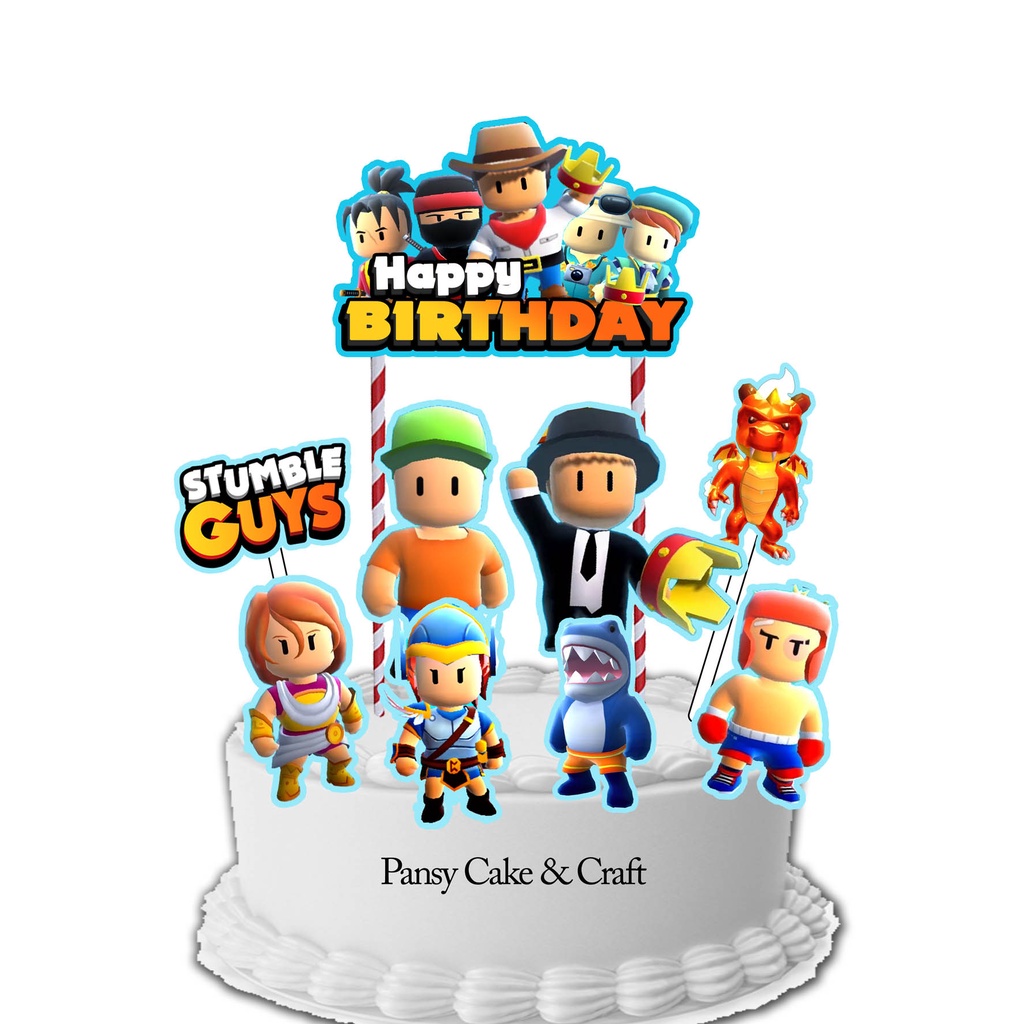 Cake topper Stumble Guys Big EKONOMIS