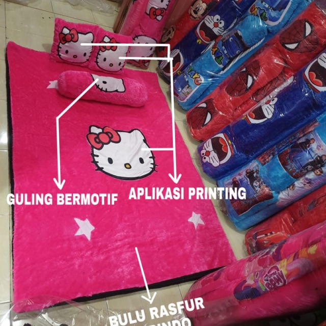 SURPET KASUR BULU TEBAL 5cm RASFUR KARAKTER BUSA INOAC ROYAL