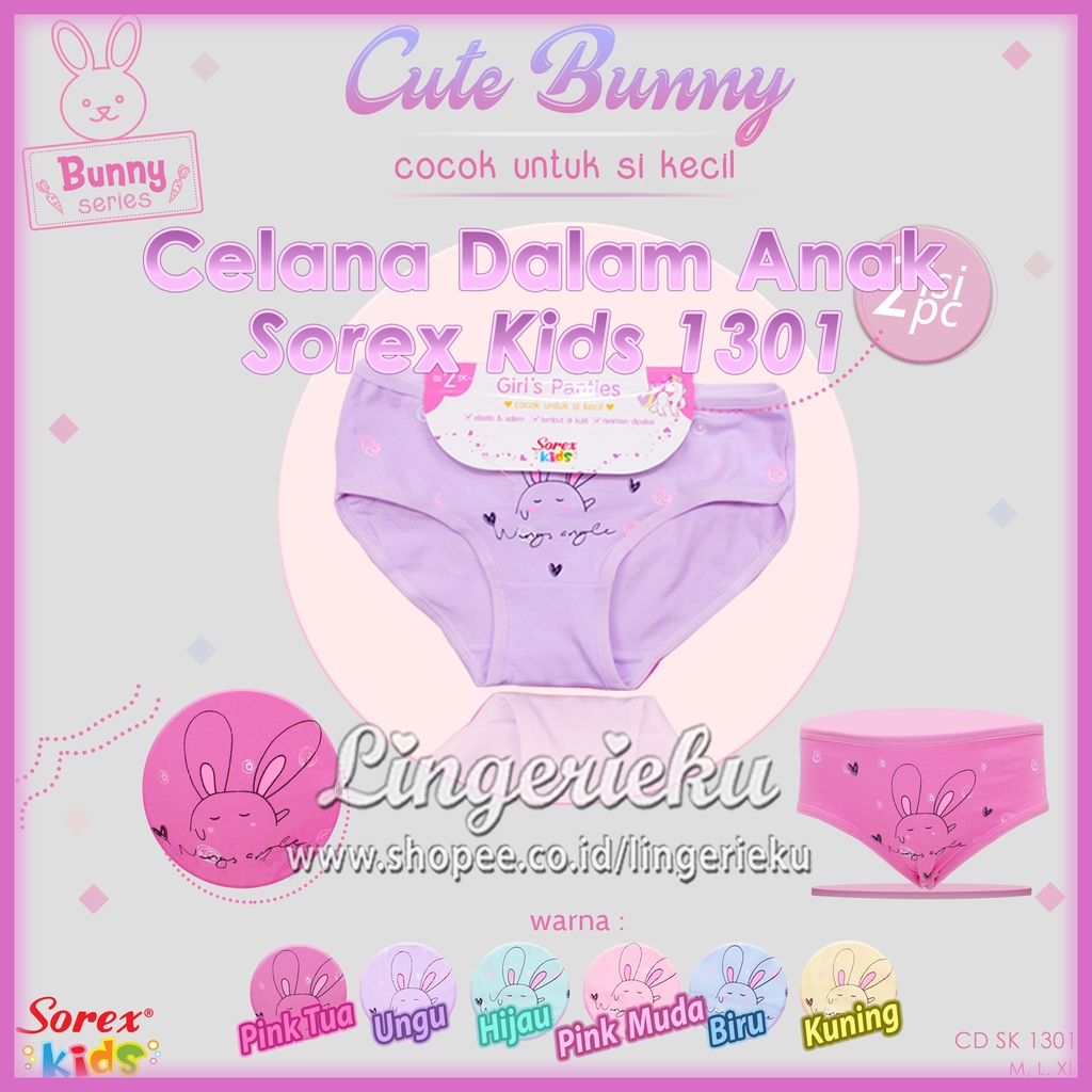 Sorex 1301 1303 1305 1308 CD Celana Dalam Anak Anak Perempuan Lucu Bagus Cute