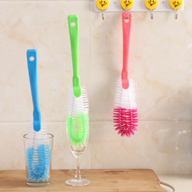 [CTSHOP]Sikat Botol Gelas Flexible / Pembersih Botol Susu 2 in 1/ Brush Serbaguna