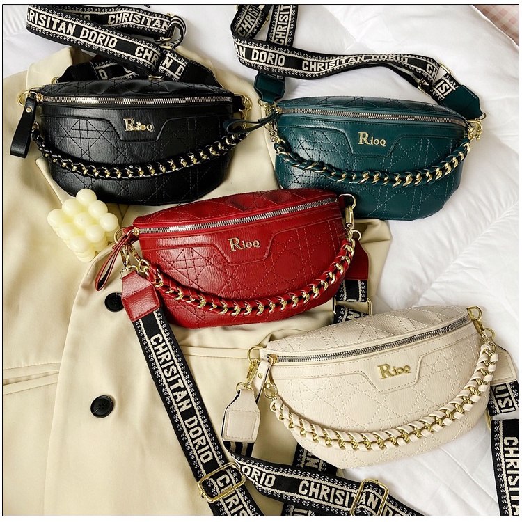 TAS SELEMPANG WANITA IMPORT KULIT BUENDIA WAIST BAG DADA FASHION KOREA KEKINIAN MURAH BATAM PREMIUM