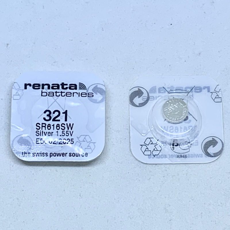 BATERAI RENATA 321 SR616SW ORIGINAL / BATRAI JAM TANGAN 321 SR616 LR65 /  BATRE BATTERY RENATA SR 616 SW