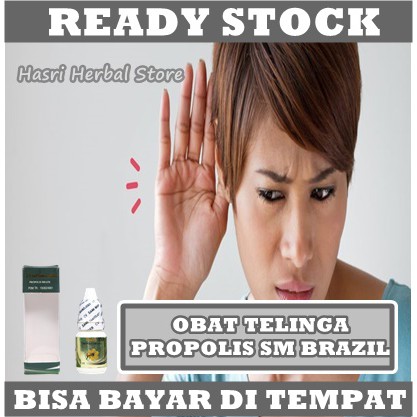 Obat Penyakit Telinga Alami Berkhasiat - Obat Congek Menahun, Telinga Berair dan Bau, Telinga Bernanah, Telinga Berdengung, Infeksi Telinga, Telinga Kurang Dengar, Gendang Telinga Pecah/Robek, Telinga Bengkak, Gangguan Pendengaran, Obat Tetes Propolis SM