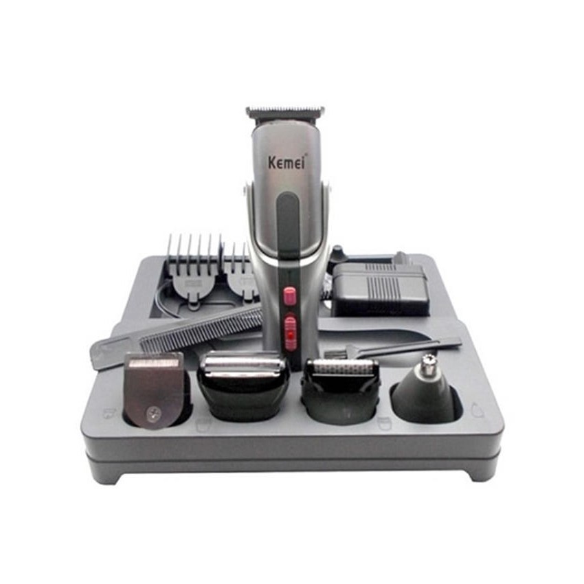 Kemei Rechargable Professional 8 in 1 Grooming Kit Shaver Clipper KM-680A