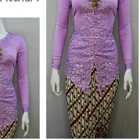 ۝ Indah KEBAYA ENCIM MODERN LENGAN PANJANG BORDIR SENADA KATUN STRETCH KEBAYA WISUDA KEBAYA KATUN KE