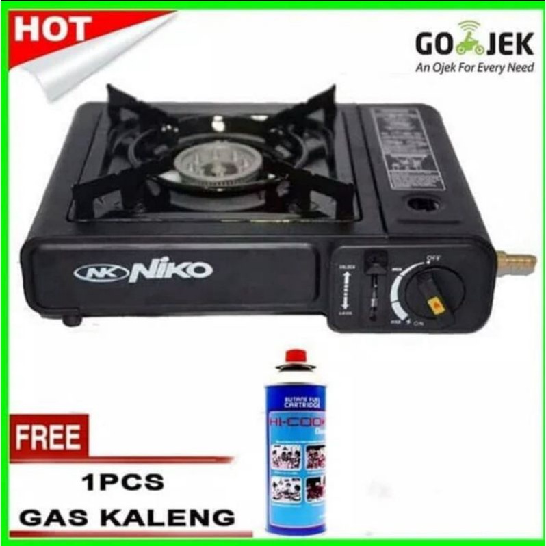 kompor portable niko / kompor portable progas free tabung gas