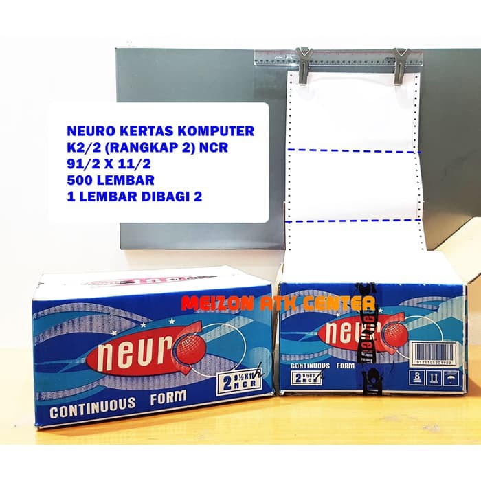 

Unik Continous Form 91/2 x 11 2 Ply/2 ( K2/2 Neuro ) NCR / Kertas Komputer Limited