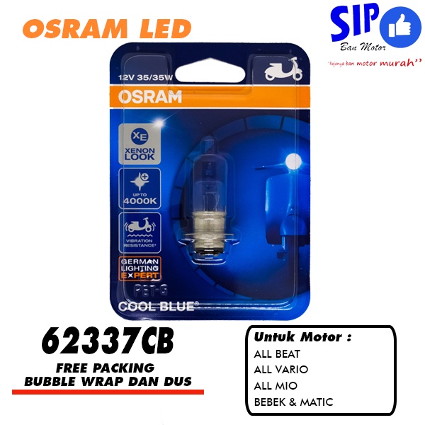 Lampu depan motor Osram Cool Blue 12V 35W 62337CB