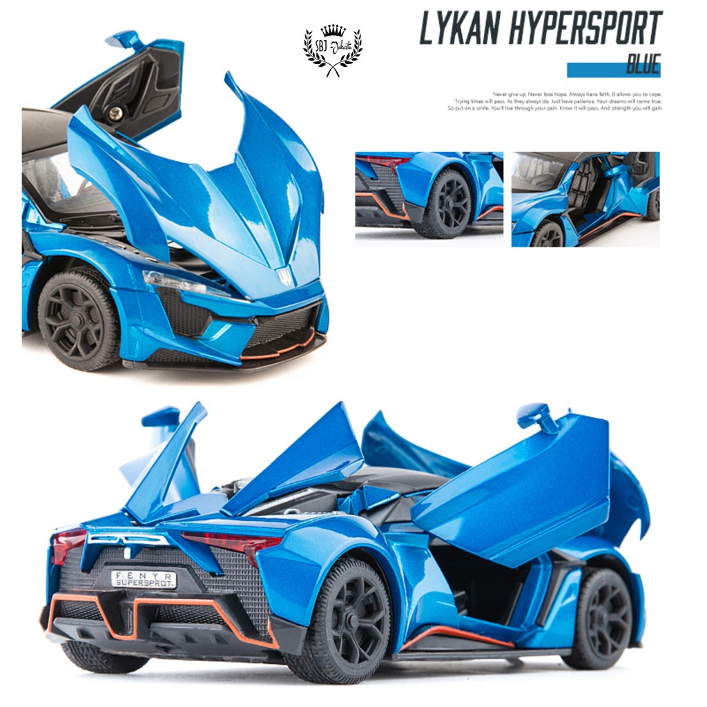 DIECAST MOBIL SUPERCAR LYKAN HYPERSPORT LYKAN FENYR 1:32 METAL SERIES