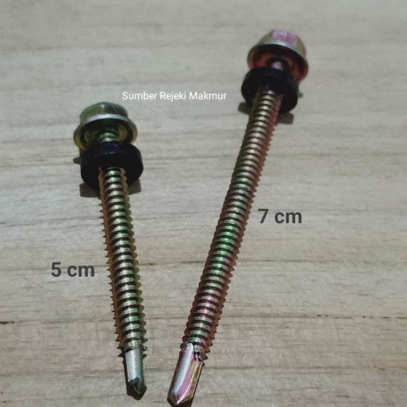 Sekrup roofing 7 cm skrup roofing 5 cm harga per 1 pc
