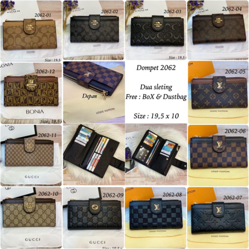 AA Dompet lidah 2 sleting 2062 uk 20x10 cm