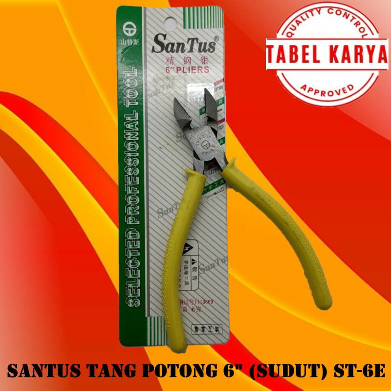 Tang Potong 6" Inch (Sudut) Jambul Santus St-6E