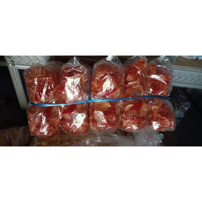 

Ready banyak kripik singkong balado pedas