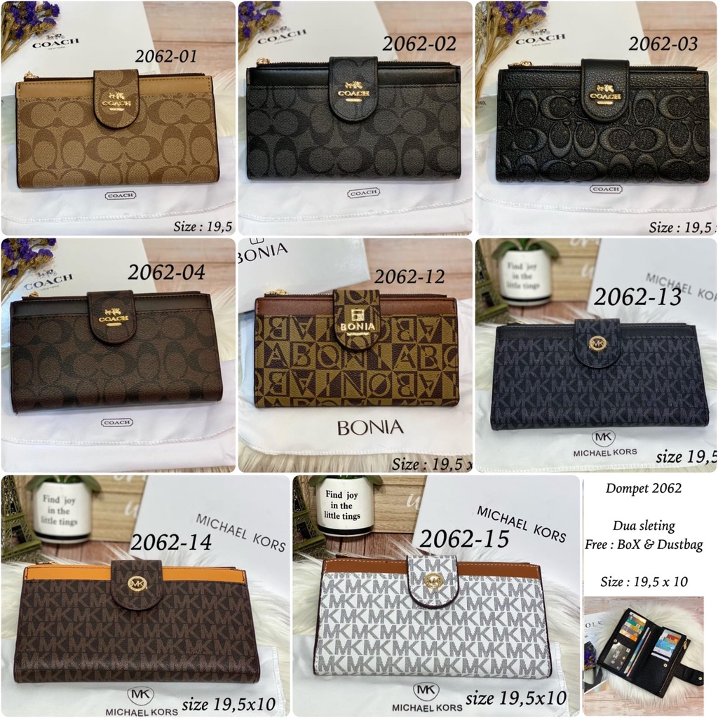 dompet import wanita dompet lipat 2062 free box