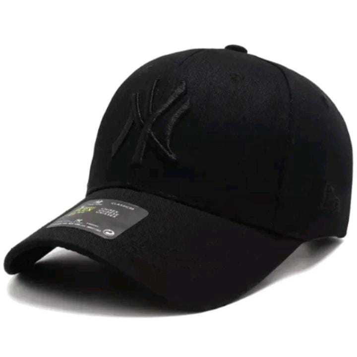New York Yankees Topi Baseball NY Cap Casual Sport Pria Wanita-full black new
