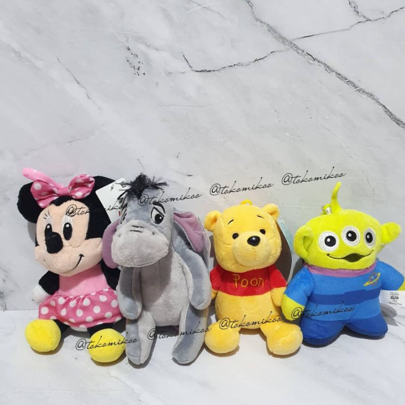 Koleksi pooh minnie alien eeyore korea plush