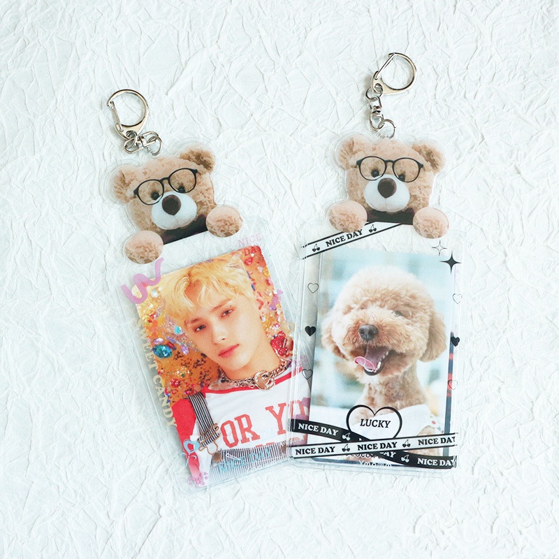 Holder Kartu ID / Kredit / Foto Motif Kartun Beruang Lucu