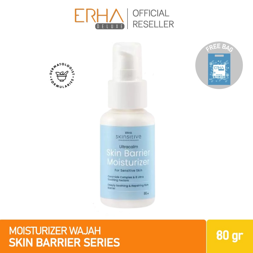 ERHA Moisturizer Pelembab Wajah Sensitif - Skinsitive Ultracalm Skin Barrier Moisturizer 80 ml