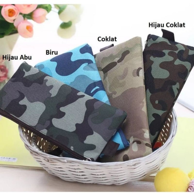 

TEMPAT PENSIL ARMY PATTERN TEMPAT PENSIL MURAH IMPORT KOREA WADAH PENSIL KARAKTER POUCH KOSMETIK