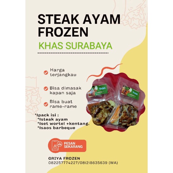 

Steak Ayam Frozen Khas Surabaya