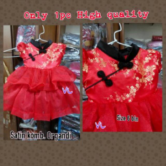 Dress Bayi tutu Imlek Import