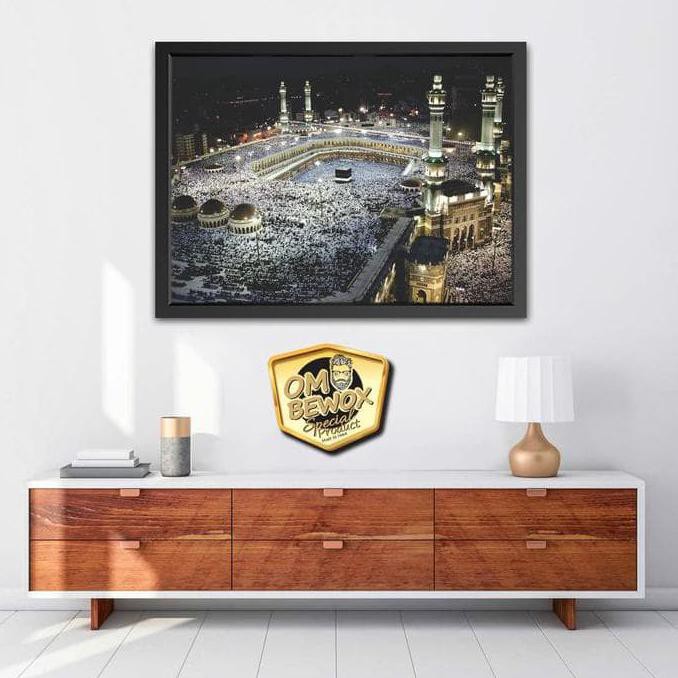 LUKISAN KABAH 1 HIASAN DINDING ISLAM - PAJANGAN DINDING ISLAMI MURAH