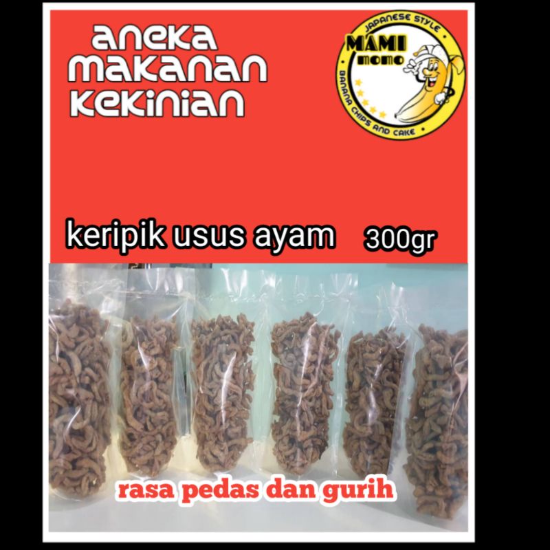 

keripik usus ayam,makanan kekinian