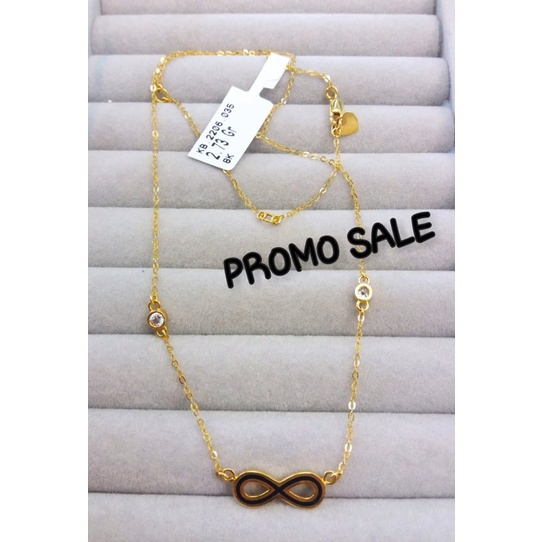 KALUNG HURUF ALPHABET KADAR 375/8K PROMO TERMURAH