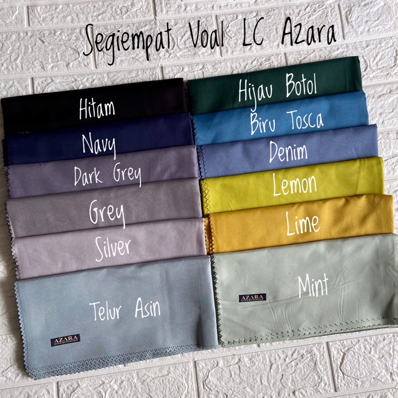 (FREE POUCH) HIJAB SEGI EMPAT VOAL OSKARA LC BY AZAHRA