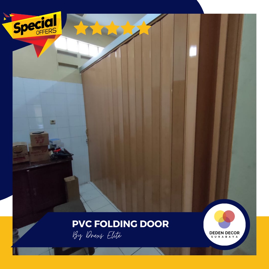 PVC FOLDING DOOR / PINTU PVC FOLDING DOOR SURABAYA 2021