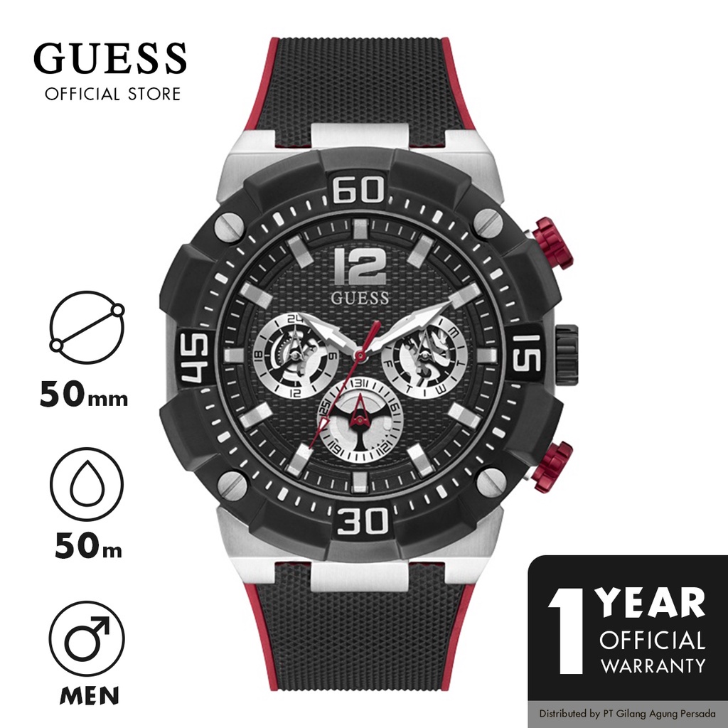 Guess Gents Watch Black NAVIGATOR - GW0264G1