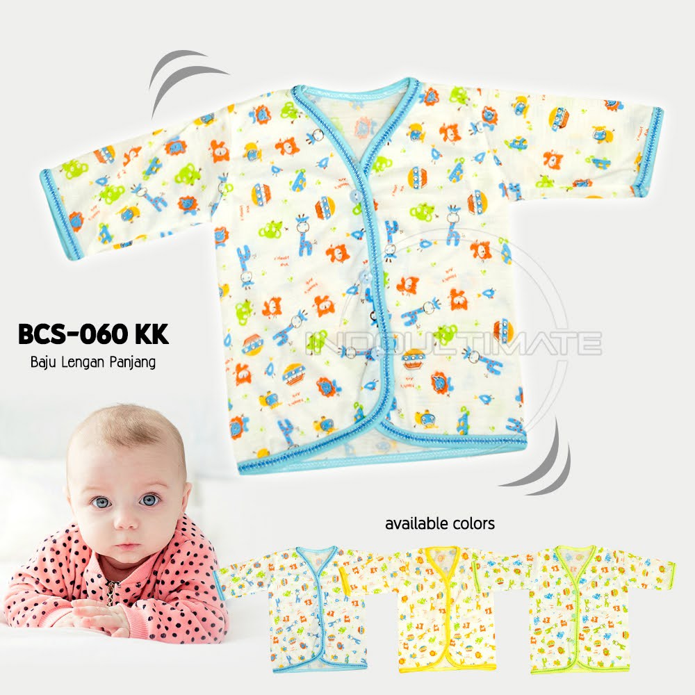 BCS-060KK Atasan Bayi Pakaian Bayi Baru Lahir Baju Tidur bayi Baju Harian Bayi Lengan Panjang