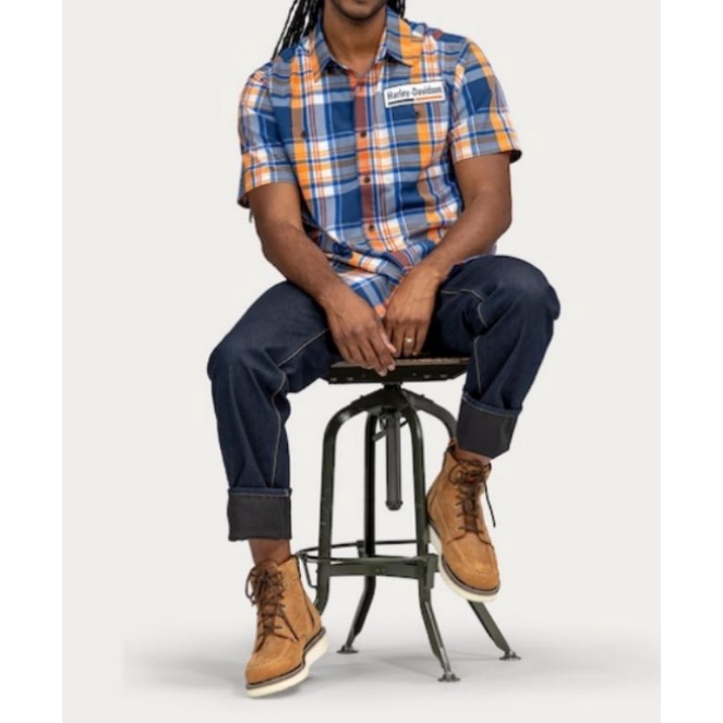 Har*** David*** Men's Plaid Shirt