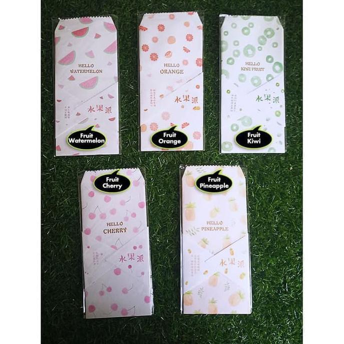 

Produk Unggulan Amplop Lebaran Karakter / Angpao Motif - Fruit Series