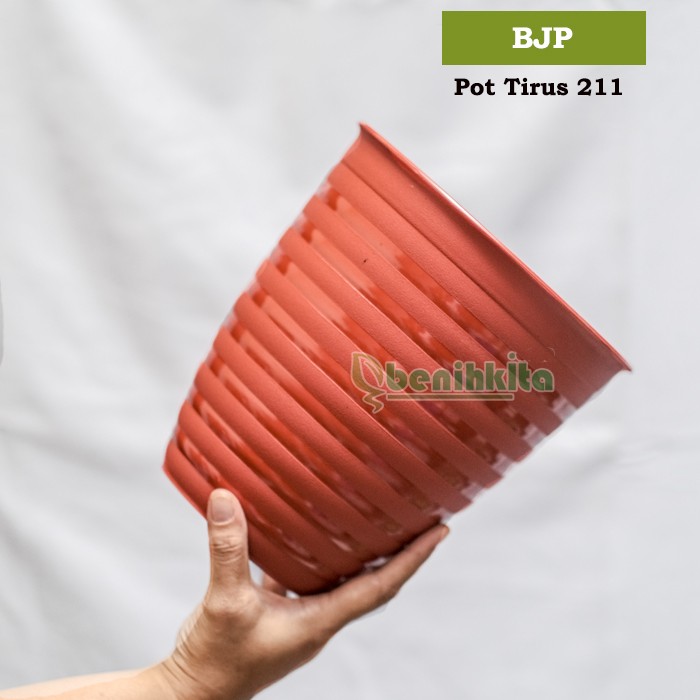 Pot Tanaman-Bunga Tawon Ori Tirus/Pirus 211 Coklat (BJP)