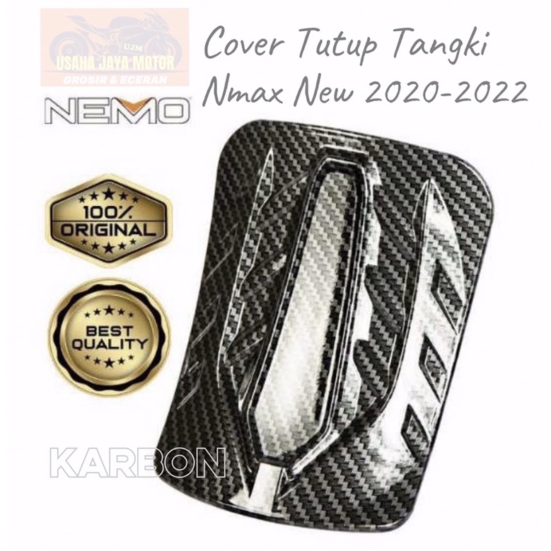 Cover Tutup Tangki Nmax new 2020-2022 Karbon Asli Merk NEMO