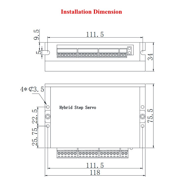 [HAEBOT] Kit Motor Stepper Nema 23 Closed Loop 3Nm Servo HBS57H Hybrid 3.5A CNC Router Laser Milling RPM Tinggi Bipolar 2 Phase Robot Plasma