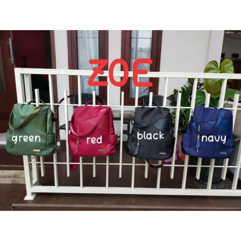 Jims Honey Zoe Backpack Tas Ransel Wanita Anti Maling