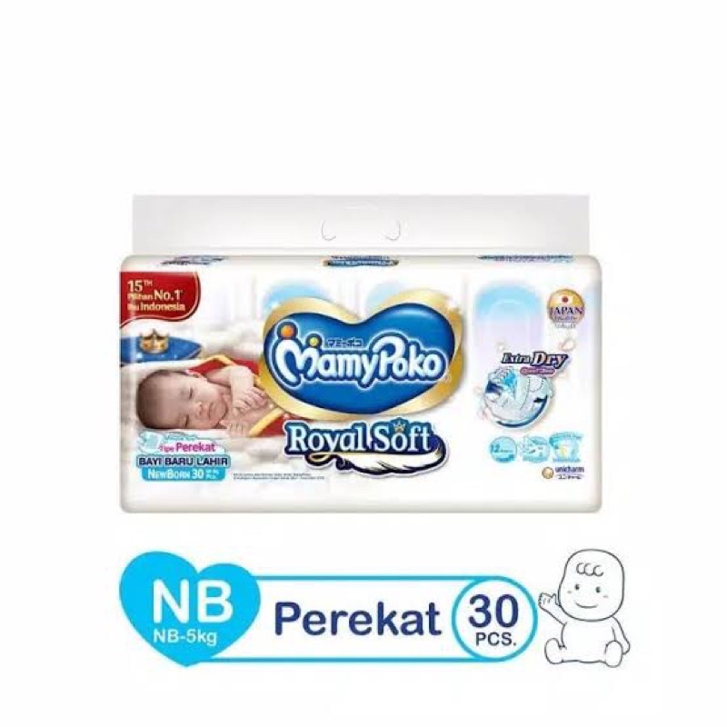 Mamypoko royal soft newborn 30 pcs